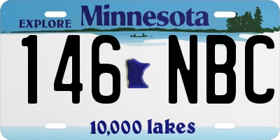 MN license plate 146NBC