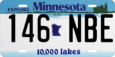 MN license plate 146NBE