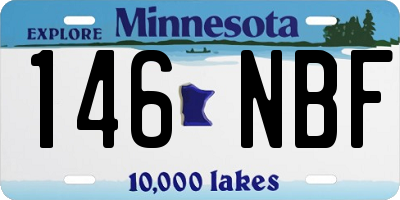 MN license plate 146NBF