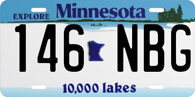 MN license plate 146NBG