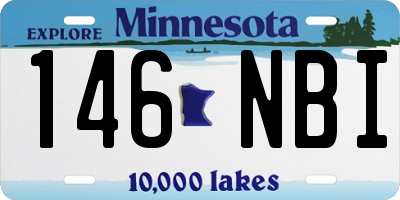MN license plate 146NBI