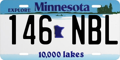 MN license plate 146NBL
