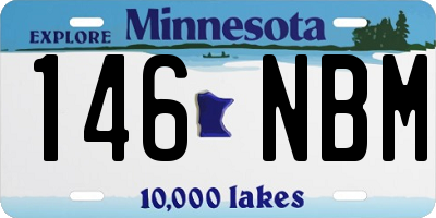 MN license plate 146NBM