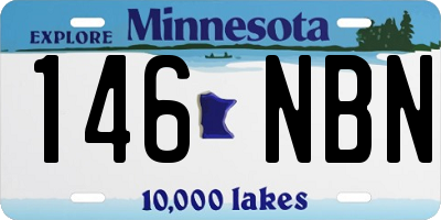 MN license plate 146NBN