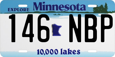 MN license plate 146NBP