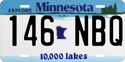 MN license plate 146NBQ