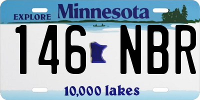MN license plate 146NBR
