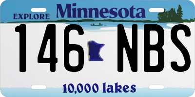 MN license plate 146NBS