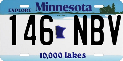 MN license plate 146NBV