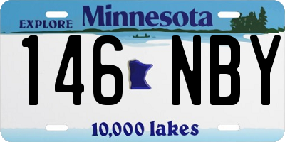 MN license plate 146NBY