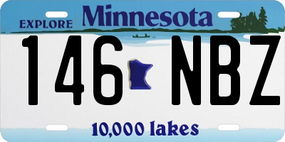 MN license plate 146NBZ