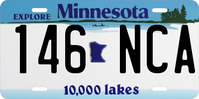 MN license plate 146NCA