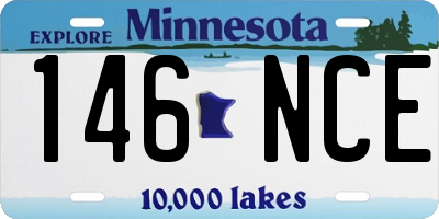 MN license plate 146NCE