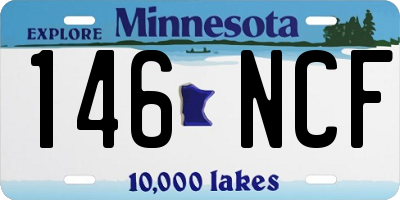 MN license plate 146NCF