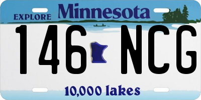 MN license plate 146NCG