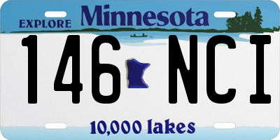 MN license plate 146NCI