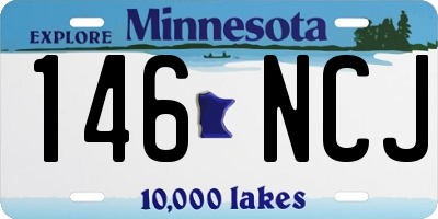 MN license plate 146NCJ