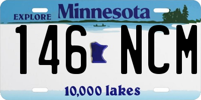 MN license plate 146NCM