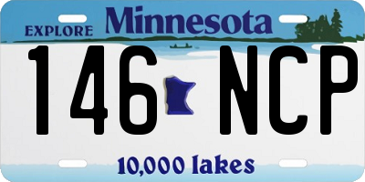 MN license plate 146NCP