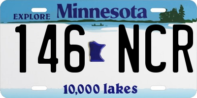 MN license plate 146NCR