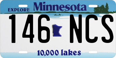 MN license plate 146NCS