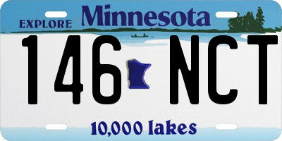 MN license plate 146NCT