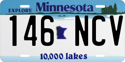 MN license plate 146NCV