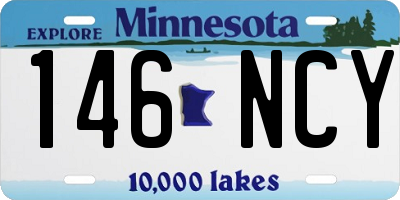 MN license plate 146NCY