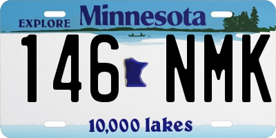 MN license plate 146NMK