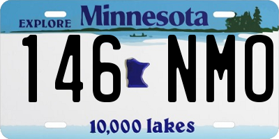 MN license plate 146NMO