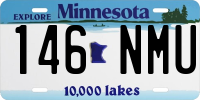 MN license plate 146NMU