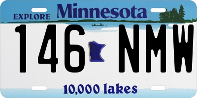 MN license plate 146NMW