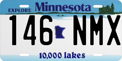 MN license plate 146NMX