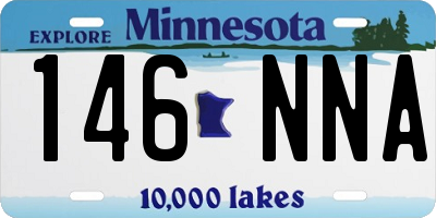 MN license plate 146NNA