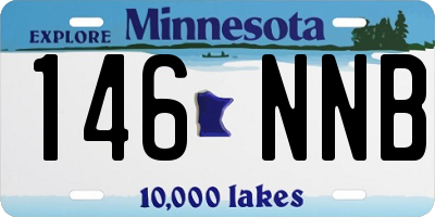 MN license plate 146NNB