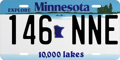MN license plate 146NNE