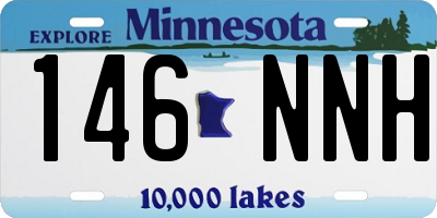 MN license plate 146NNH