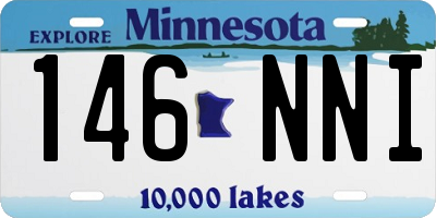 MN license plate 146NNI