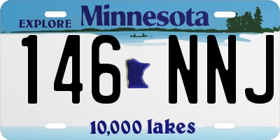 MN license plate 146NNJ
