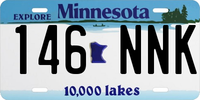 MN license plate 146NNK