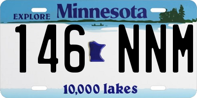 MN license plate 146NNM
