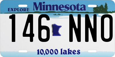 MN license plate 146NNO