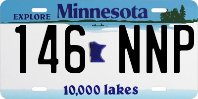 MN license plate 146NNP
