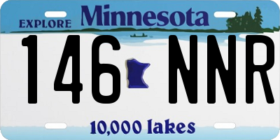 MN license plate 146NNR