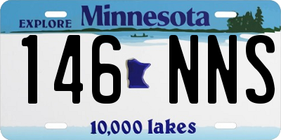 MN license plate 146NNS