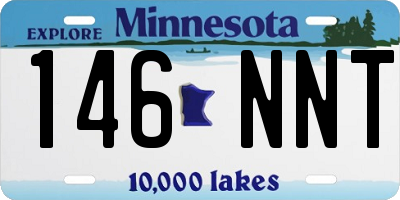 MN license plate 146NNT