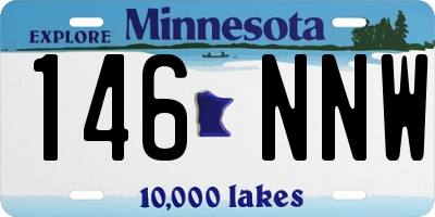 MN license plate 146NNW