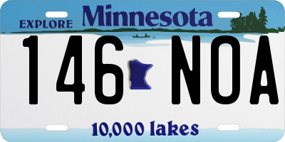 MN license plate 146NOA