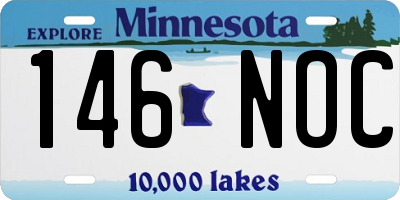 MN license plate 146NOC