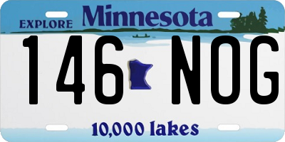 MN license plate 146NOG